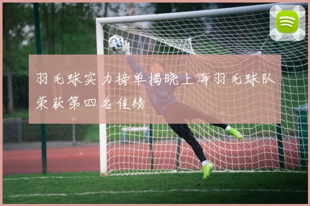 羽毛球实力榜单揭晓上海羽毛球队荣获第四名佳绩